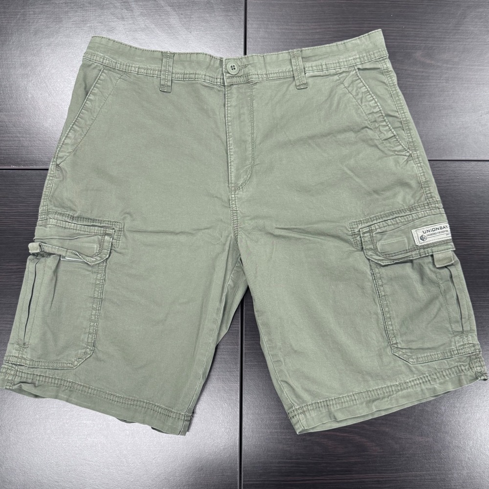 Unionbay Cargo Shorts Outdoor‎ Casual Utility Olive Green Size 36